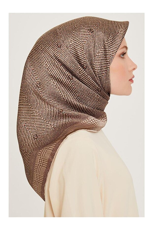 İpek Eşarp - 9252D-80 - Tivil - 2