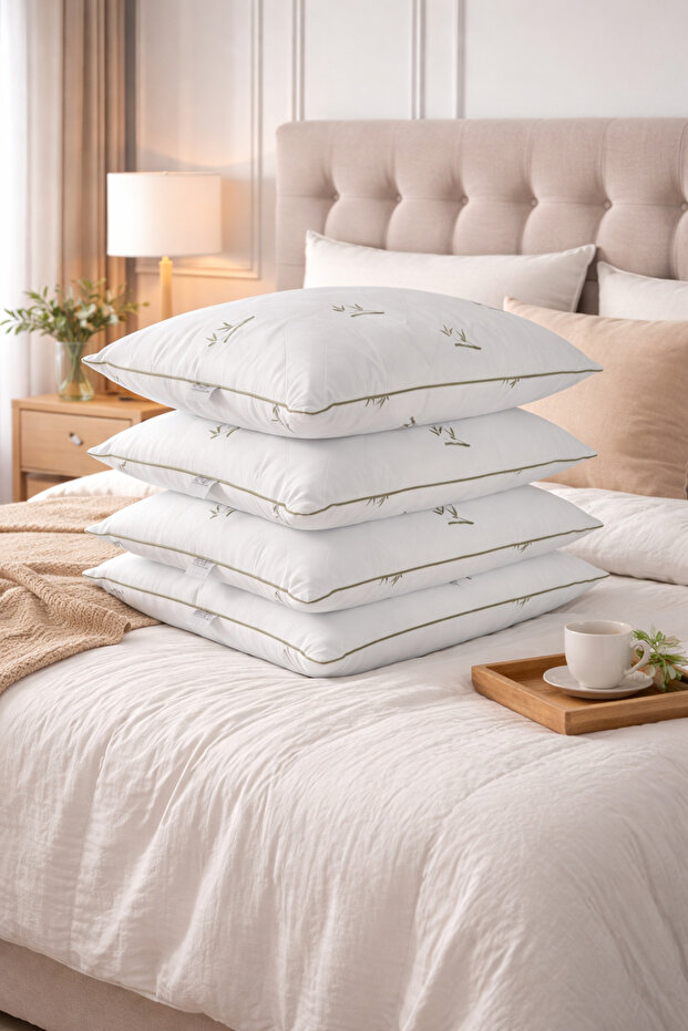 4'lü Bambu Kapitone Yastık - 1