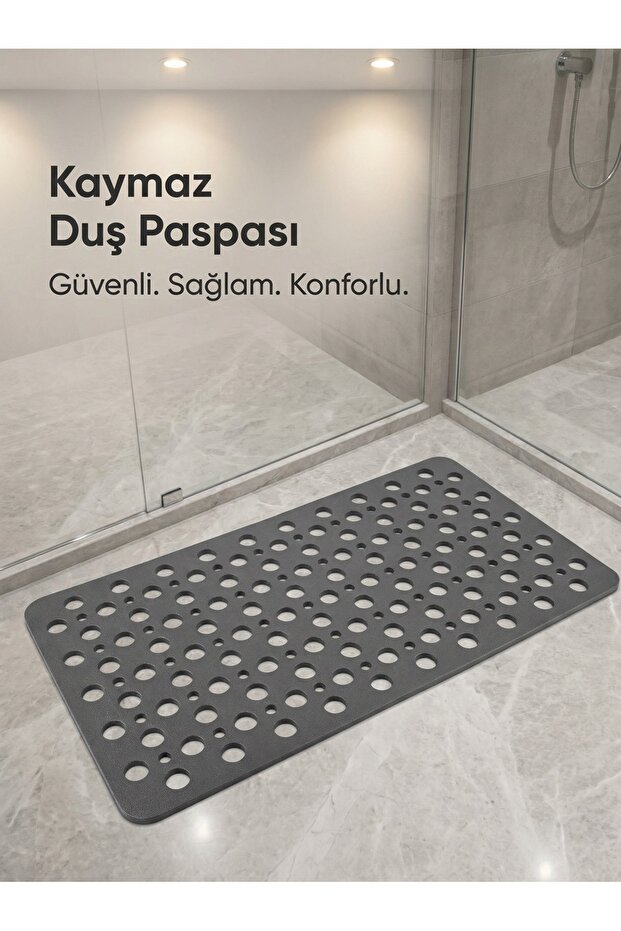 Silicone Bubble Bath Mat with Suction Cups Shower Anti-Slip 36X66 Suction Cup Bath Mat