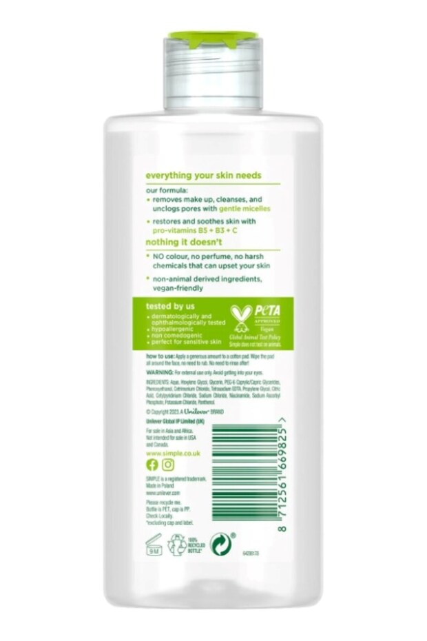 Micellar Makyaj Temizleme Suyu 2x200 ml - 5