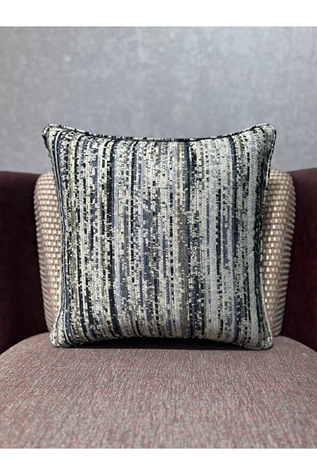 Textile Textured Linen Exclusive Square Throw Pillow Cover (DOUBLE SIDED)
