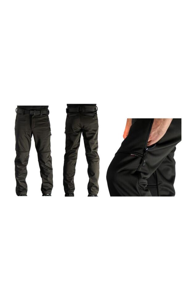 Siyah Softshell Pantolon - 2