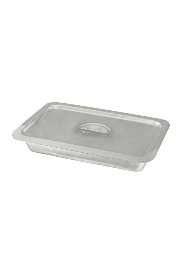 Stainless Steel Dispenser Tub, Pot and Sauce Container, Professional Gastronomy, 16X28 Cm, Depth 4.5 cm