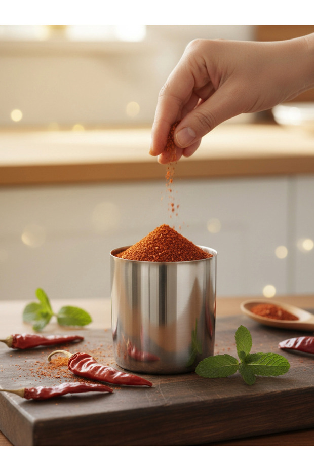 3'lü Paslanmaz Çelik Baharatlık Seti - 4