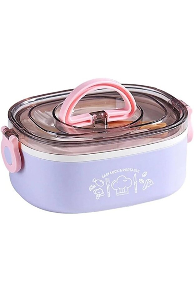 Vgn540 1000ml Purple Steel Storage Container