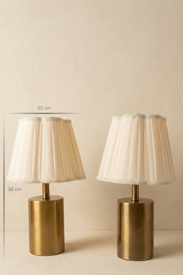 Samara Bronz Çift Abajur - 2