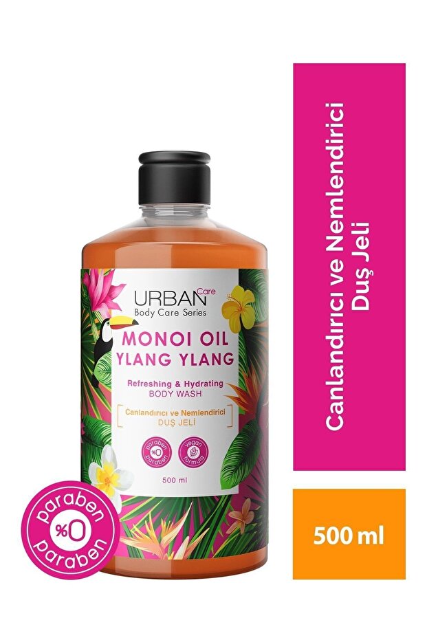 Urban Care Body Series Monoi Oil Ylang Ylang Canlandırıcı ve Nemlendirici Duş Jeli-500ml-Vegan