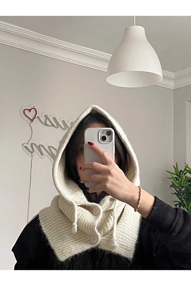 Düğmeli Balaclava - 1