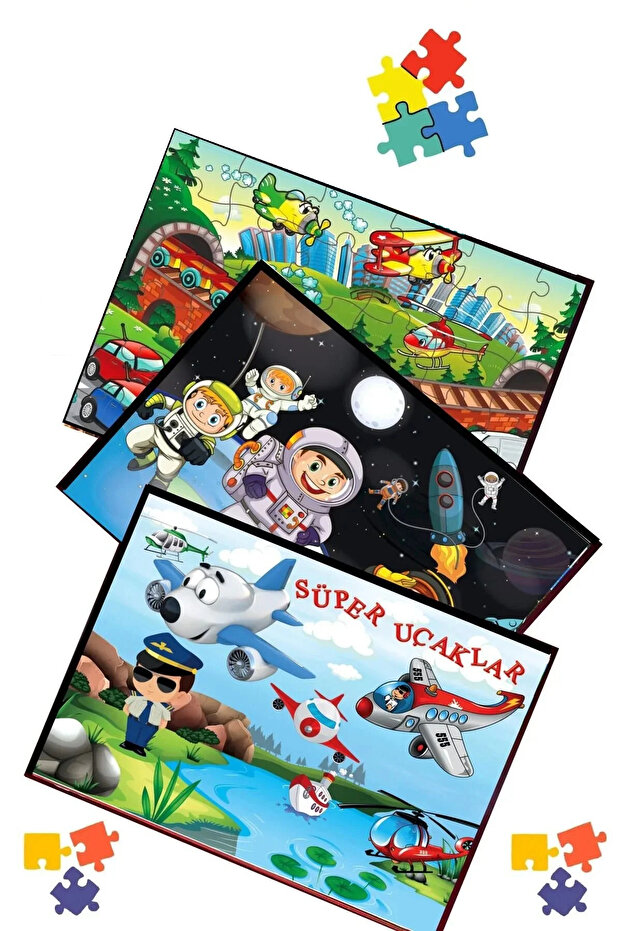 Puzzle-3 Lü Set (3*24 PARÇA) - 1