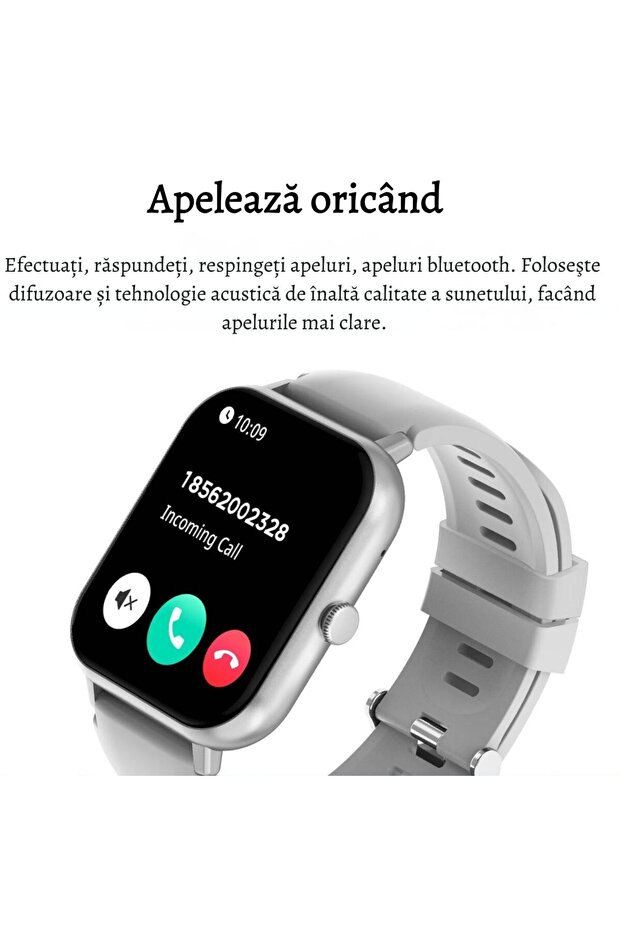 Ceas inteligent argintiu - 2