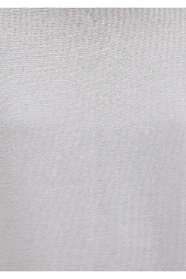 Gri Basic Tişört Regular Fit / Normal Kesim 1600965-70075 - 7