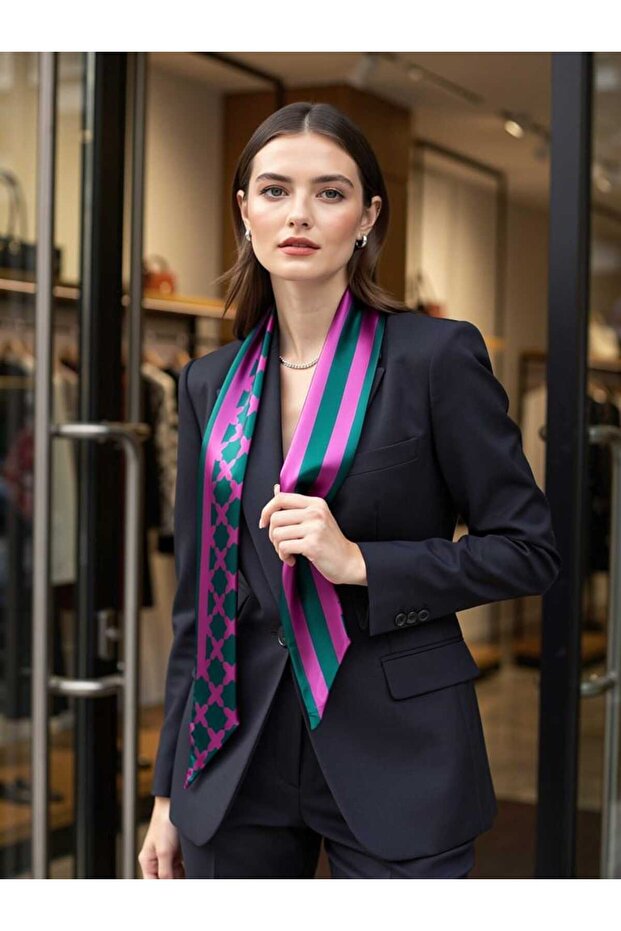 Fular Yaka Gömlek - 1