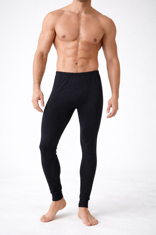 Men's Black Thermal Single Layer - Heat Insulated Flexible Fabric