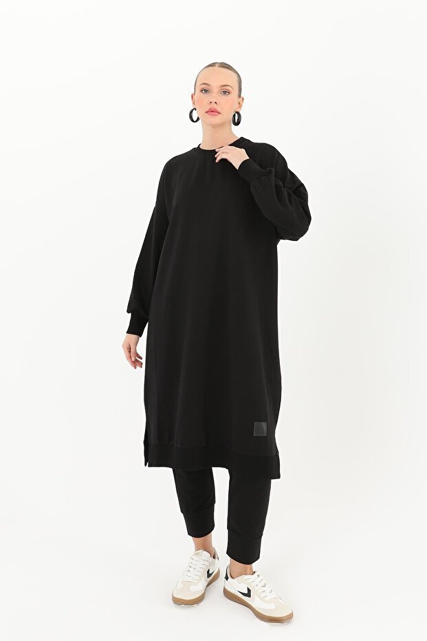 Kadın Basic Tunic - 30645TUN - BLACK - 1