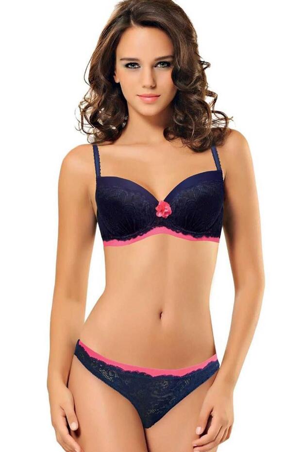 Women's 4030806 Lace Unpadded Bra Panty Set