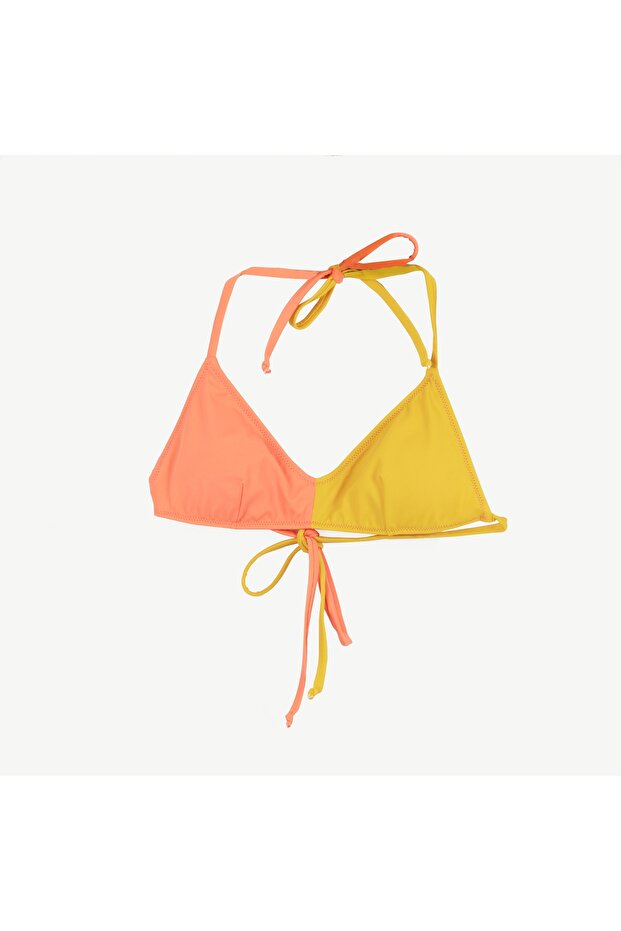 Renk Bloklu Bikini Üst - 1