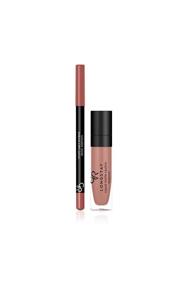 Matte Lip Kit Warm Sable Avocado and Cotton Oil Matte Lipstick & Lip Liner 5.5 ml + 1.6 g