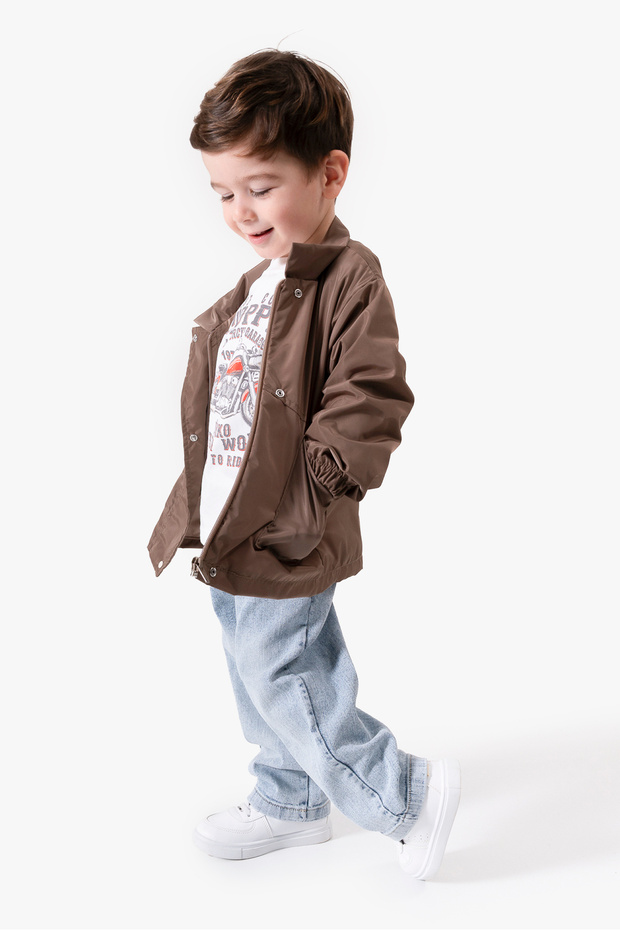 Motor Printed Baby Boy Daily 3-Piece Set 9087
