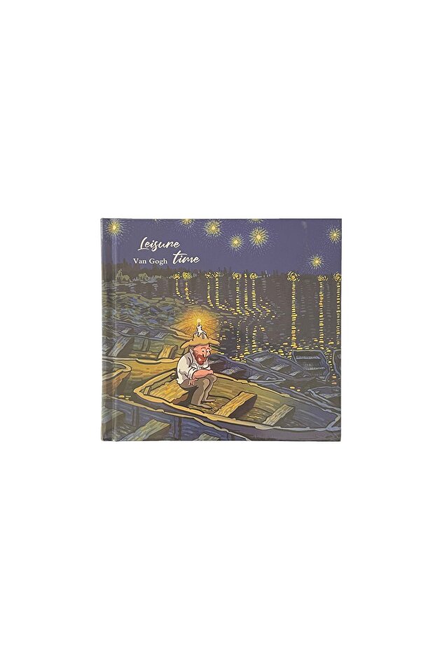 Starry Night on the River Sketch Book Hardcover Bound 14X15 cm 175 Gr 38 Pages