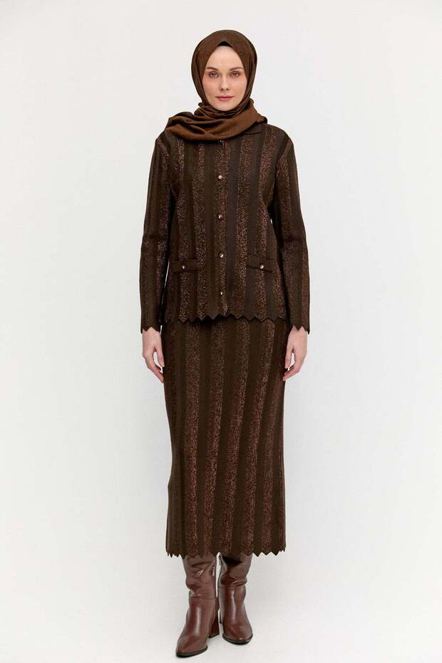 Simli Triko Ceket - 1