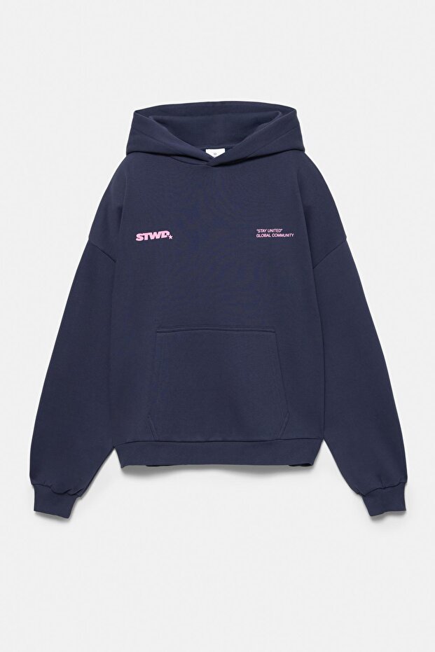 Kapüşonlu STWD yıldız sweatshirt - 6