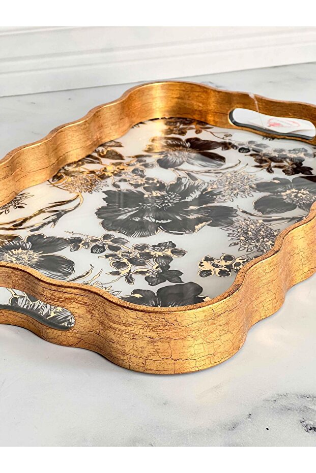 صينية مستطيلة سوداء من فيلورا - 3