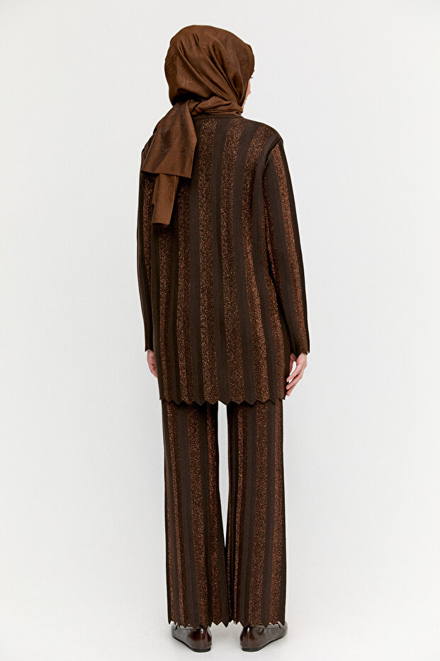 Simli Triko Pantolon - 4