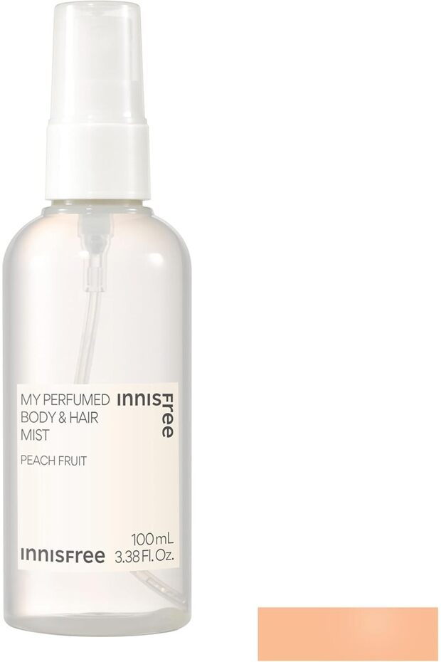 Perfumed Body & Hair Mist, Peach Fruit, 3.4 fl oz (100 ml)