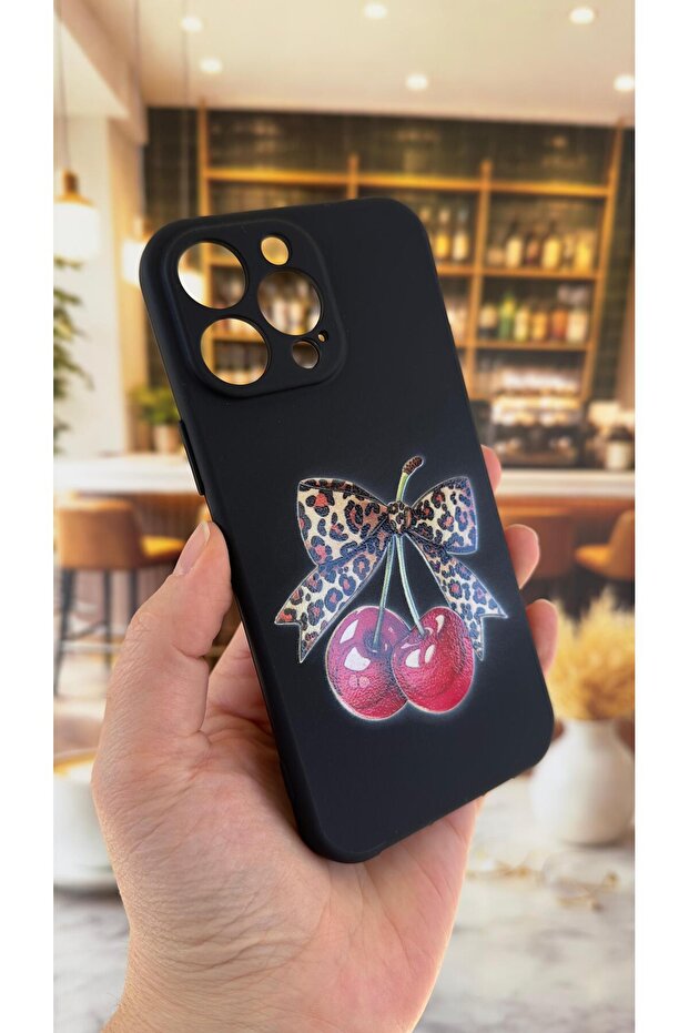 حافظة مطاطية متوافقة مع هاتف iPhone 14 Pro Max مصنوعة من السيليكون بنمط الفهد وامتصاص الصدمات - 3