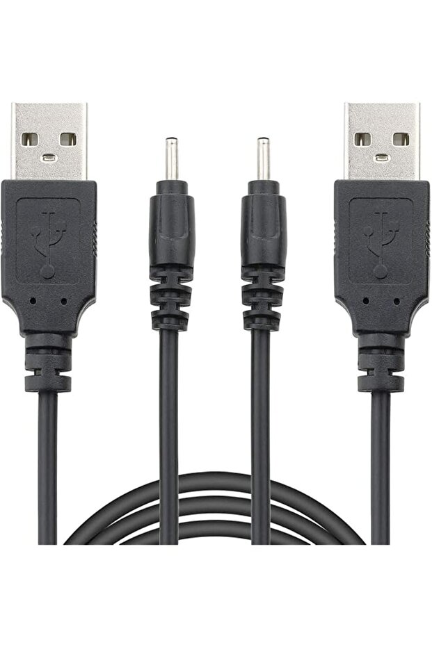 2 Pack USB to DC 2.0mm Cable 3.3ft, USB 2.0 Type A Male to DC 2.0mm x 0.6mm 5 Volt DC Barrel Jack Power Adapter