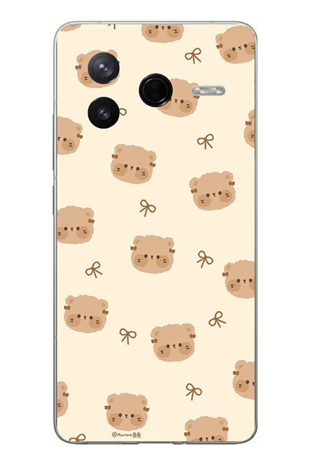 حافظة سيليكون متوافقة مع Poco F7 Pro مطبوع - 1