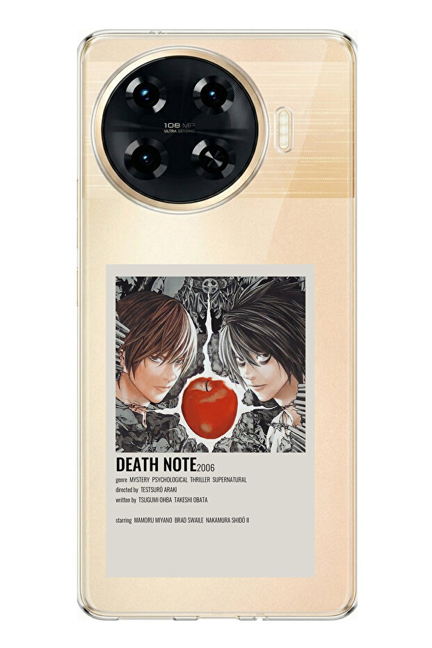 Tecno Spark 20 Pro+ Plus Compatible Death Note Poster Designed Printed Silicone Case - 1