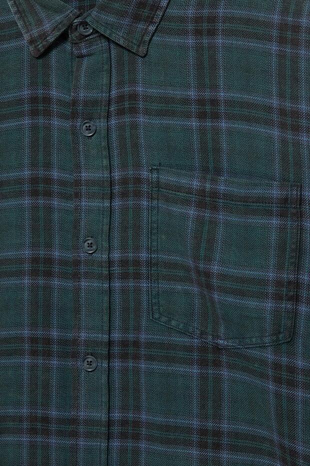 Uzun kollu kareli gömlek - 8