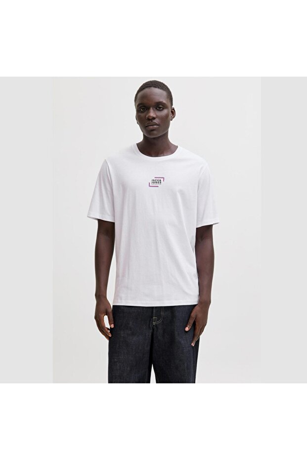 Graphic Men's White T-Shirt (12268415-W)