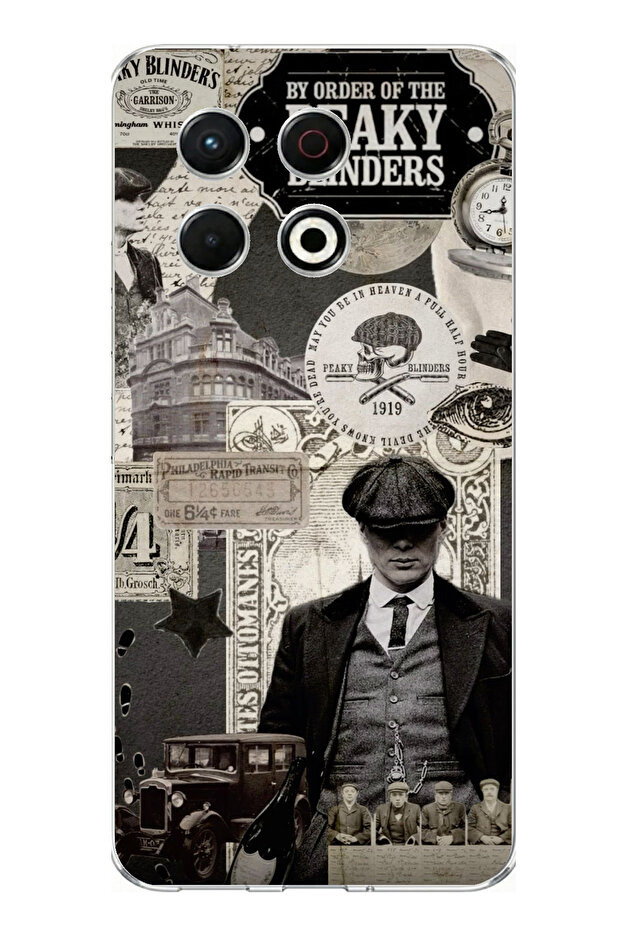 حافظة سيليكون متوافقة مع هاتف Tecno Spark 30 Pro من Peaky Blinders مطبوع - 1