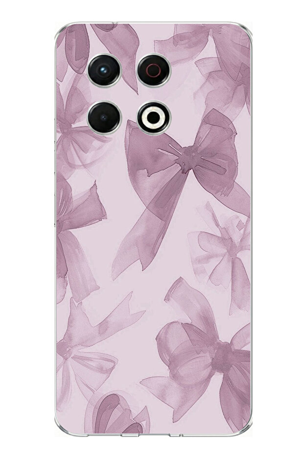 حافظة سيليكون متوافقة مع تكنو سبارك 30 برو بلون فيوليت مطبوع - 1