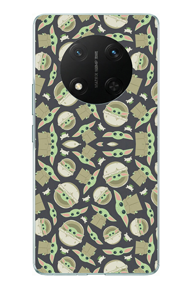 حافظة سيليكون متوافقة مع Honor X9C من Little Yodas Wallpaper مطبوع - 1