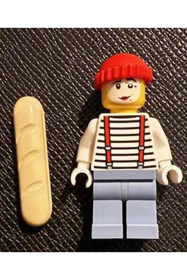 Orjinal Minifigür Pantomime guy with bread - 1