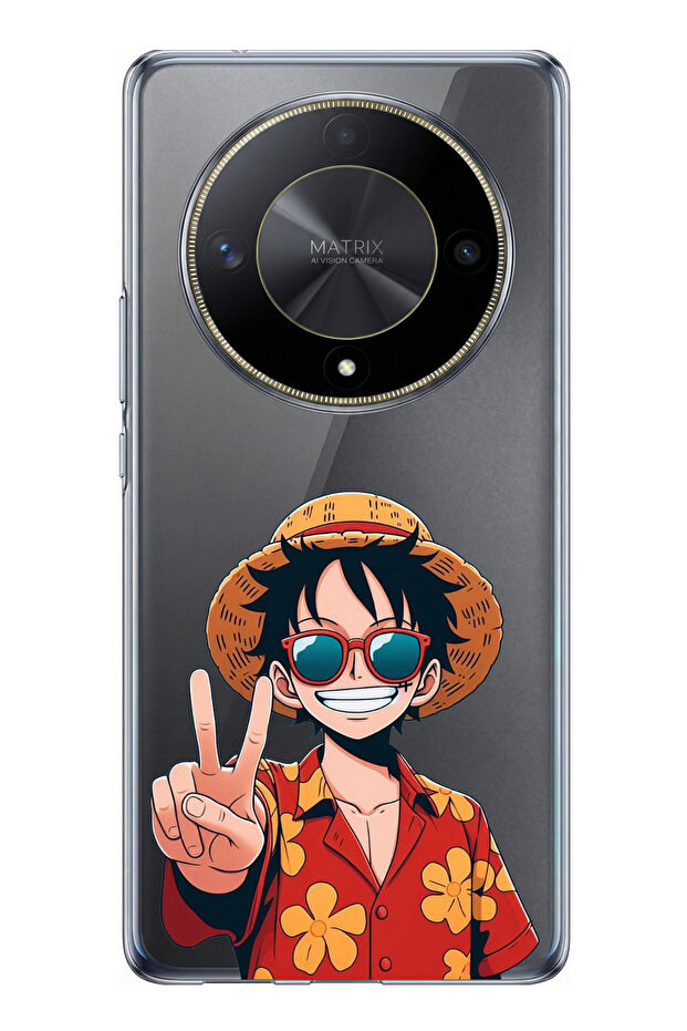 حافظة سيليكون متوافقة مع Honor X9B بتصميم Monkey D. Luffy مطبوع - 1