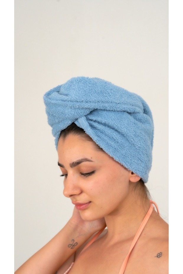 3 Pcs 100% Cotton Towel Hair Cap – Quick Drying, Soft and Highly Water Absorbent Hair Towel