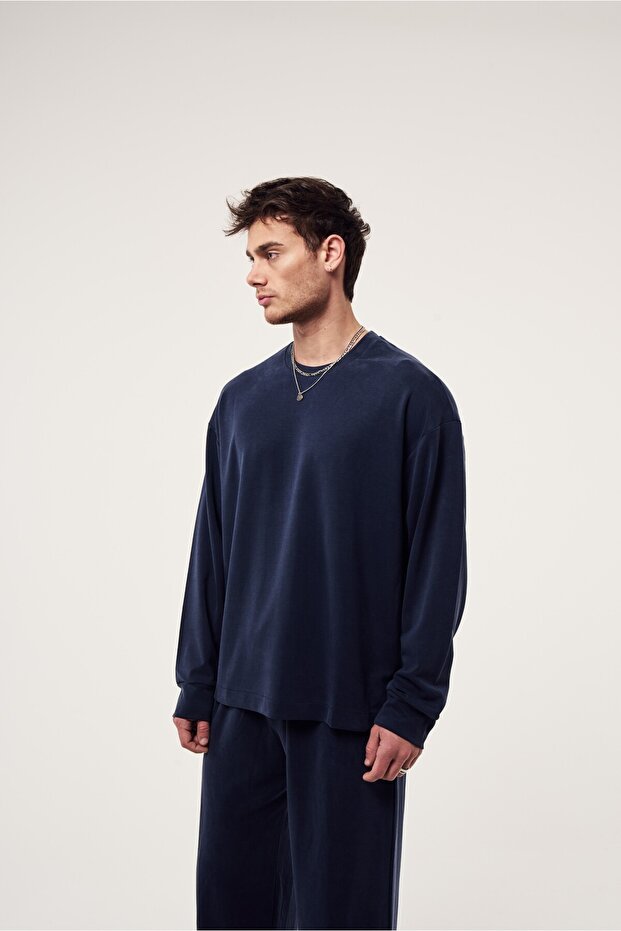 Washable Modal Basic Sweatshirt - 2