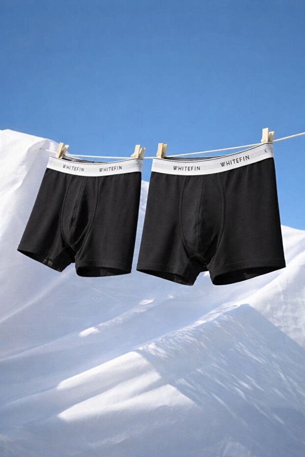Erkek Boxer 3'lü Black - 2