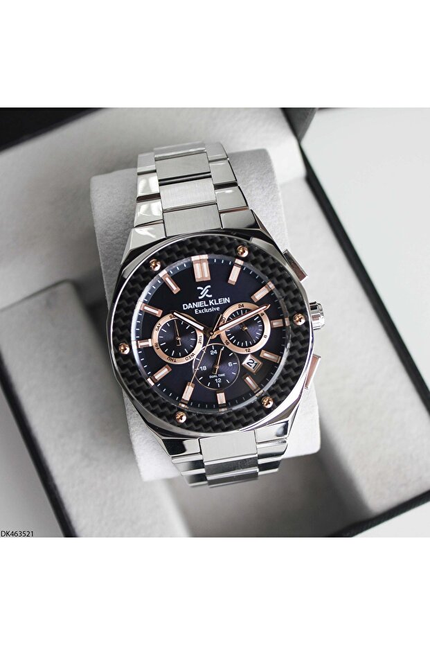 DK463521 Çelik Kordonlu Erkek Kol Saati - 5