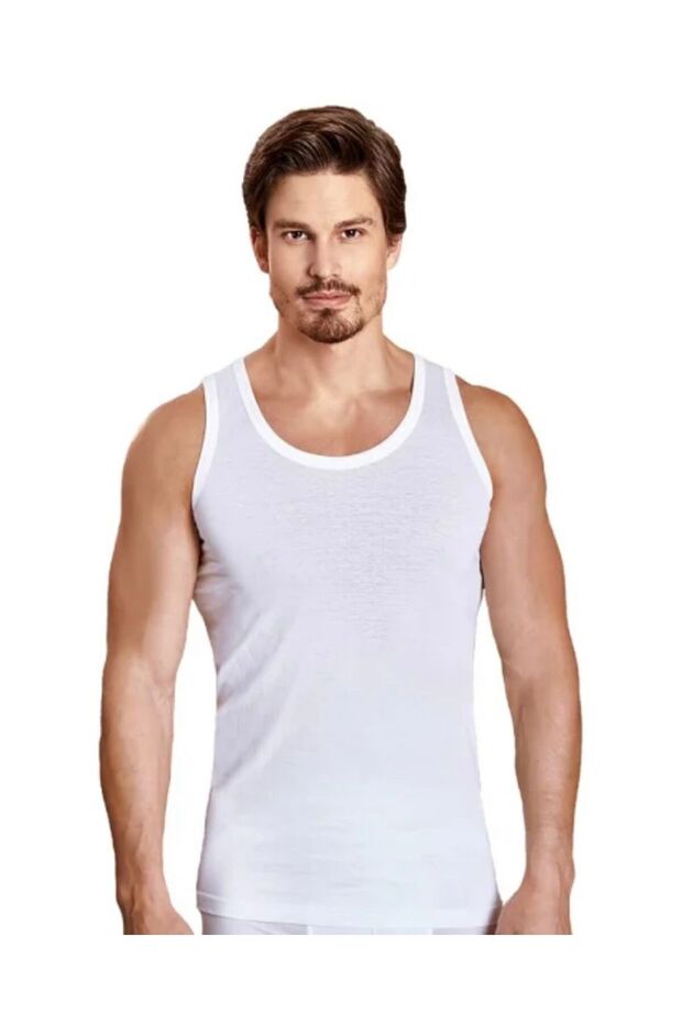 Berrak Men's Formal Special Stitching Cotton 6-Piece Undershirt Berrak-1020