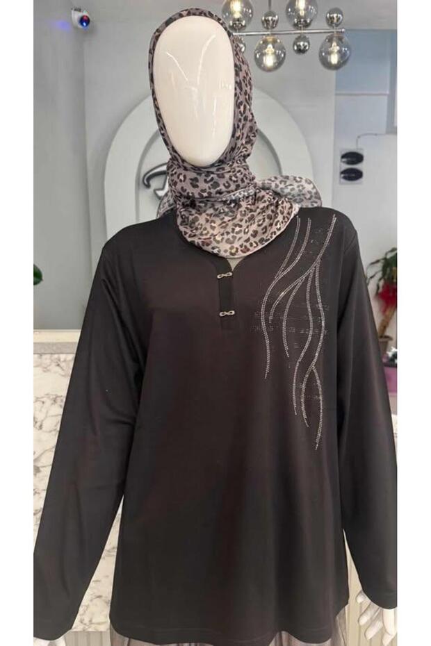 HP MERSERİZE BLUZ - 1