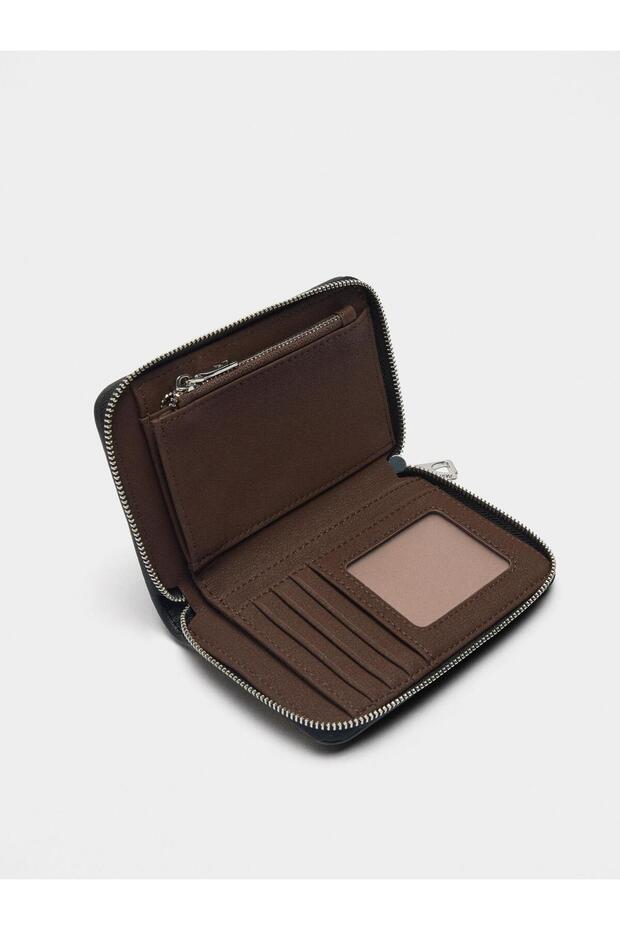 Çok Renkli Çizgili Örme Cüzdan - 4