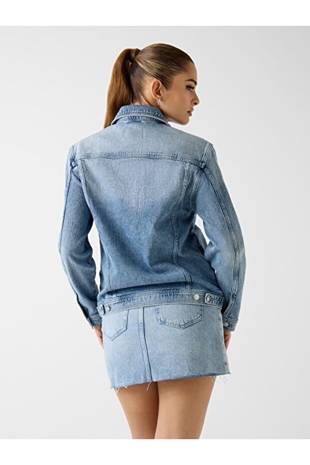 Anna Kadın Denim Ceket - 3