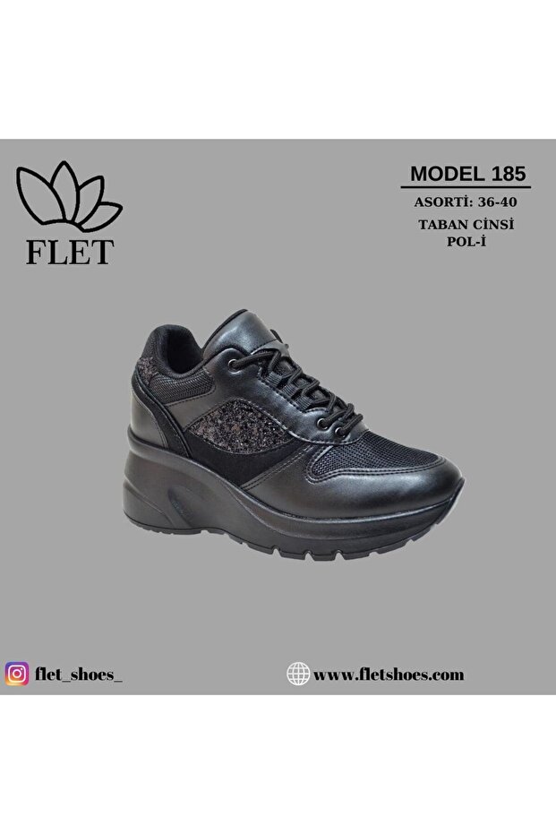 185 Black Women's Sports Sneaker