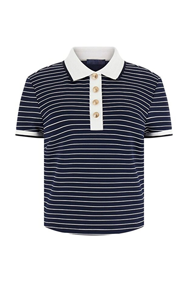 Alphonsin Women's Slim Fit Polo T-Shirt