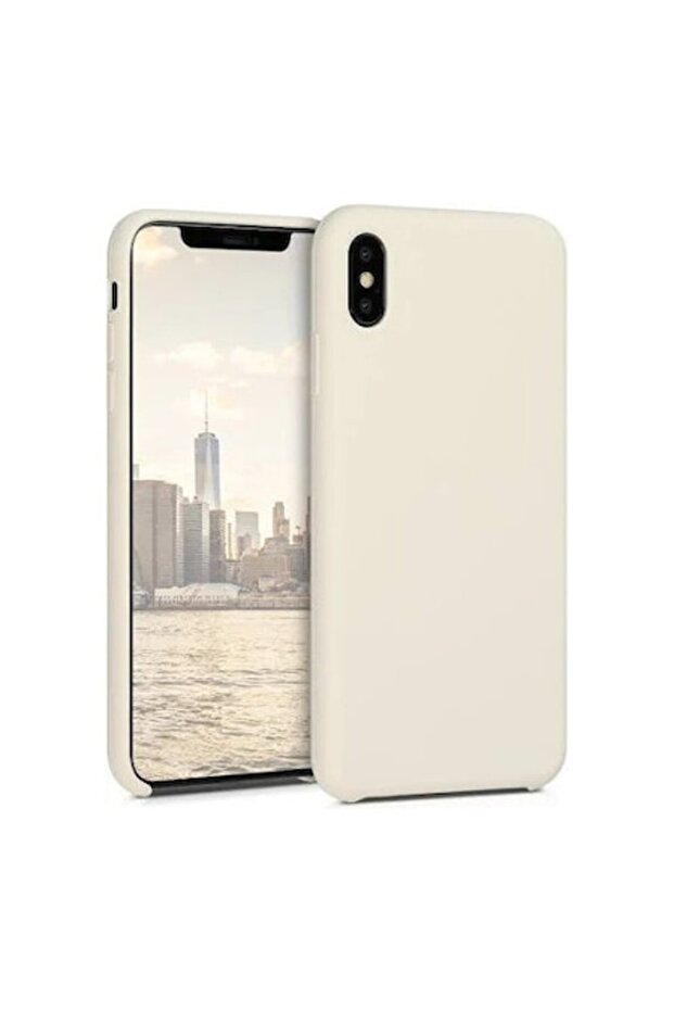 Carcasă pentru iPhone XS Max, silicon, bej
